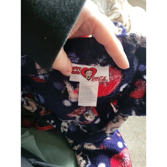 Betty Boop Coca Cola Blue Pajama Pants - Picture 10 of 12